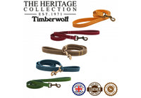 Ancol - Timberwolf Leather Lead - 1mx19mm (max 50kg)