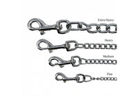 Ancol - Leather Chain Lead, Black