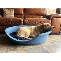 Rosewood - Eco Line Plastic Pet Bed - Slate Blue - 80cm