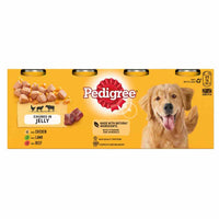 Mars - Pedigree Dog Food in Jelly - Chicken, Lamb, Beef - 12 Cans (385g)