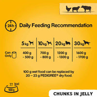 Mars - Pedigree Dog Food in Jelly - Chicken, Lamb, Beef - 12 Cans (385g)