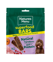 Natures Menu - Superfood Bars Turkey With Cranberries & Pumpkin - 70G