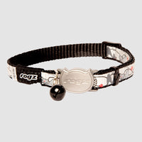 Rogz - Black Refloctocat Cat Collar