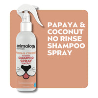 Animology - papaya & Coconut No Rinse Cat Shampoo - 250ml