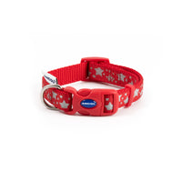 Ancol - Pattern Fashion Collection, Adjustable Collar - Red Reflective Stars