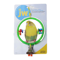 JW - Activitoy Ring Clear Brightly Colored Hanging Ring Bird Toy