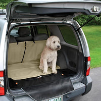 Kurgo - Cargo Cape, Dog Car and SUV Boot Liner, Waterproof & Stain-Resistant, Includes Bumper Guard, Hampton Sand