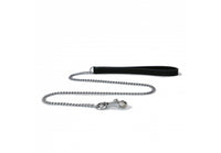 Ancol - Leather Chain Lead, Black
