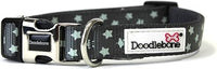 Doodlebone - Padded Collar, Grey Star Glow in Dark