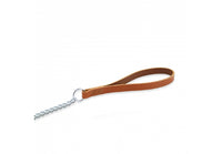 Ancol - Leather Chain Lead, Tan