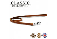 Ancol - Classic Leather Snap Lead - 1mx12mm