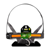 Animal Instincts - Flashing Safety USB Harness - Grey/Orange - Small (60cm)