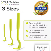 O'Tom - Tick Twister, Tick Remover For People & Pets - 3pc