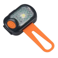 Animal Instincts - Flashing Safety Waterproof Rectangle USB Blinker - Orange