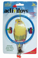 JW - Activitoy Ring Clear Brightly Colored Hanging Ring Bird Toy