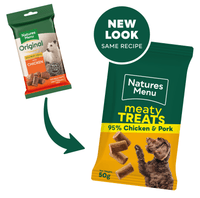 Natures Menu - Meaty Dog Treats, Chicken & Pork - 50G