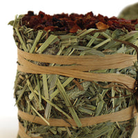 Burgess - Excel Forage & Feast Mini Hay Bale with Rose - 100g