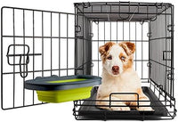 Dexas - Collapsible Kennel Bowl - Light Gray - Large