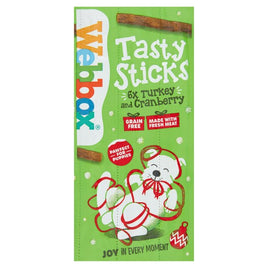 Webbox - Christmas Dog Sticks - Turkey & Cranberry - 6 Sticks