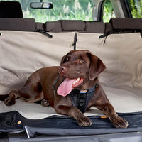 Kurgo - Cargo Cape, Dog Car and SUV Boot Liner, Waterproof & Stain-Resistant, Includes Bumper Guard, Hampton Sand