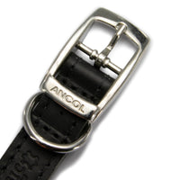 Ancol - Classic Leather Collar, Black