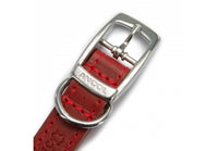 Ancol - Classic Leather Collar, Red