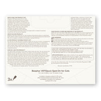 Beaphar - VETOpure Plant-Based Protection Flea Spot-On for Cats - 3 Pipettes