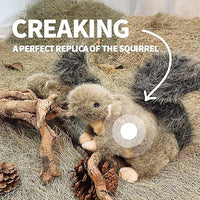 All For Paws - Squirrel with Squeaker Dog Toy - 18cm