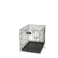 RAC - Fold Flat Metal Crate With Plastic Tray - Black - Small (61x49x43cm)