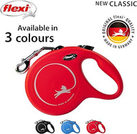 Flexi - Classic Retractable Tape 5m Leash - Red - Large (50kg)