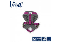 Ancol - Viva Nylon Padded Harness - Red - Large (52-71cm)