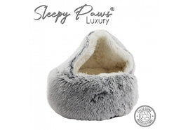 Ancol - Sleepy Paws Luxury - Plush Cove Bed - Grey - 54cm