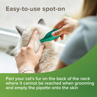 Beaphar - VETOpure Plant-Based Protection Flea Spot-On for Cats - 3 Pipettes