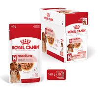 Royal Canin - Medium Adult Dog In Gravy Pouch, 140g