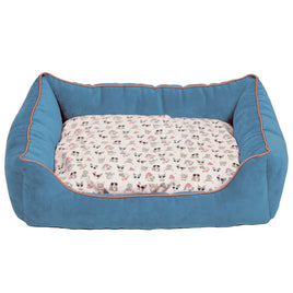 Ministry Of Pets - Printed Sofa Bed - Blue/White - Small/Medium