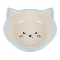 Happy Pet - Ceramic Kitten Face Bowl - Blue