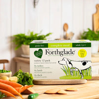 Forthglade - Multi Pack Adult Complete Grain Free Food - Turkey, Lamb, Duck - 12x395g