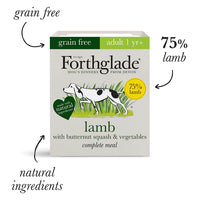 Forthglade - Multi Pack Adult Complete Grain Free Food - Turkey, Lamb, Duck - 12x395g