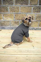 Banbury & Co - Knitted Dog Jumper - Grey - Medium (41cm)