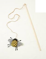 Danish Design - Fat Face Bee Chase Stick Cat Toy