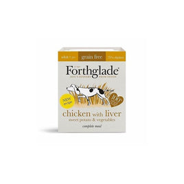 Forthglade - Adult Grain Free Wet Food - Chicken & Liver with Sweet Potato - 395g