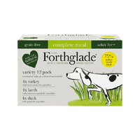 Forthglade - Multi Pack Adult Complete Grain Free Food - Turkey, Lamb, Duck - 12x395g