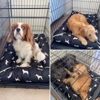 Dream Paws - Water Resistant Canvas Dog Print Mattress - Large