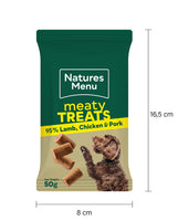 Natures Menu - Meaty Treats Lamb, Chicken & Pork - 100G