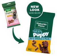 Natures Menu - Meaty Treats Puppy, Chicken & Pork - 50g