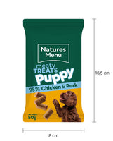 Natures Menu - Meaty Treats Puppy, Chicken & Pork - 50g