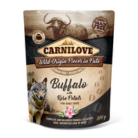 Carnilove - Wet Dog Pouch, Buffalo with Rose Petals - 300g