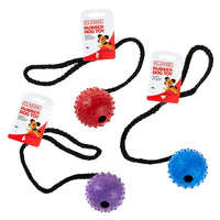 Classic - Pimple Rubber Ball & Rope - 70mm