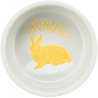 Trixie - Spotlight Comic Rabbits Ceramic Bowl - 250 ml (11 cm)