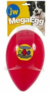JW - Mega Egg Dog Toy - Red - Large